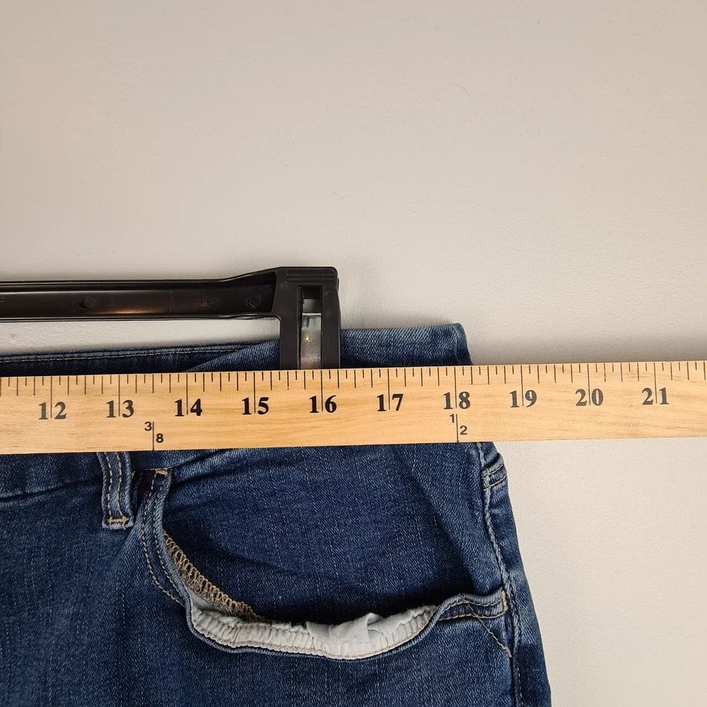 Chicos Jeans Womens 3R XL 16 Perfect Stretch Mid Rise‎ Girlfriend Slim Leg Ankle